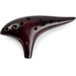 12 trous ocarina alto c paille fume ocarinas en cramique avec sac de protection livret de chanson de ...