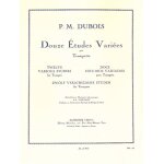 Pierre - max dubois : 12 various studies - partition d'�tude trompette 9790046219733 al21973