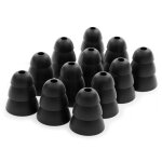 12 x ecouteurs en silicone tripler embouts d'oreilles pour casque ecouteurs