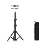 120cm - trpied rglable pour studio, support de lumire avec tte de vis 160, pour parapluie flash, ...