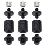 12pcs 1 / 4  3 / 8  tripod adapter for dslr camera tripod shoulder mount flash mount for camera led panel ...