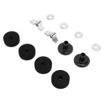 12pcs cymbale remplacement accessoires feutres manchons 4cm pour hi hat clutch cup wing nuts washer (noir) ...