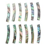 12pcs guitar soundhole rosette abalone shell inlay curved strips guitar sound hole inlay 4mm width