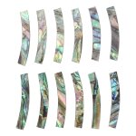 12pcs guitare rosace rosette paua abalone coquille incrustation bandes courbes guitare rosace incrustation ...