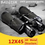 12x45 tout m?tal binoculaire militaire hd, tout en m?tal, t?lescope de vision nocturne, grand angle, ...