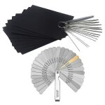 13pcs guitare sillet limes set chevalet sillet limes + 32 lames jauge d'épaisseur marqué métrique et ... 13pcs guitare sillet limes set chevalet sillet limes + 32 lames jauge d'épaisseur marqué métrique et ...