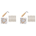 14 cordes de harpe en m�tal + clous broche a cl� r�glage