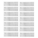 14 pices adaptes aux accessoires de filtre vax swee and mop g1 / v3