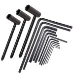 14 pi�ces ensemble de cl�s a molette, outil de cl� a tige de treillis a bout sph�rique de 4 mm et 5 mm, ...