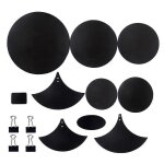 14pcs / set caoutchouc mousse tambor bass caisse claire son off quiet mute practice pad set musical instrume ...