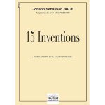 15 inventions a 2 voix pour clarinette et clarinette basse
