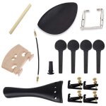 15 pices kit d'accessoires pour violon ebne avec chevilles de rglage cordier gut tuners endpin sound ...