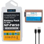 1500mah batterie np - fw50 avec entre usb type - c poursony a6000 a6500 a6300 a6400 zv - e10 a7 a7ii ...
