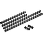 15mm rods avec m12 fil connecteur de rod pour dslr camera, support objectif, follow focus 1659