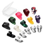 15pcs guitare doigt m�diator open design m�diators r�glable plectre pouce majeur pour guitare acoustique, ...