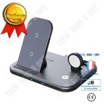 15w pour casque bluetooth magntique iphone12, montre de tlphone portable pliant le chargeur sans fil ...