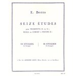 Eugne bozza : 16 etudes - partition d'tude trompette 9790046207228 al20722