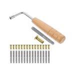 Tuning pin clous et 16 pcs rivets, avec cl d'accord en forme de l, pour lyre harp small harp musical ...
