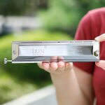 16 trous 64 tune harmonica chromatique instrument a vent tons demi - tons commutation orgue a bouche ...
