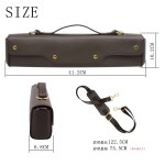 16 trous - sac a main en cuir synthétique avec sangles réglables, etui a flûte arrondie a , sac souple, ... 16 trous - sac a main en cuir synthétique avec sangles réglables, etui a flûte arrondie a , sac souple, ...