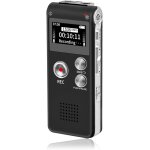16gb digital voice recorder (dictaphone), usb rechargeable et 30 heures d'enregistrement, lecteur audio ...