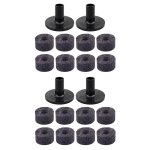 16pcs pied de cymbale 25mm feutre rondelle + 4 pcs cymbale manchons de remplacement pour kit de tambour ...