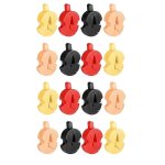 16pcs tourte style violon muet, muet de pratique unique pour tous les violons petits altos ultra pratique, ...