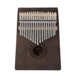 17 touches kalimba doigt piano mbira acajou clavier bois instrument de musique, renne - marron