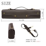 17 trous - sac a main en cuir synthétique avec sangles réglables, etui a flûte arrondie a , sac souple, ... 17 trous - sac a main en cuir synthétique avec sangles réglables, etui a flûte arrondie a , sac souple, ...
