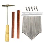 17keys kalimba diy kit thum piano avec touches chevalet tuning hammer kit kalimba accessoires