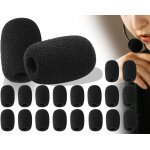 18 piece black pop protector headphone microphone foam spit shield windscreen for stage performance meeting ...