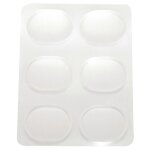 18 pi�ces drum damper pads tambours en silicone pour tambours tone control - clear