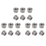 18 pices sries 5 / 8 pouces mle a 3 / 8 pouces convertisseur de microphone adaptateur a vis filete ...