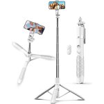 180cm trepied smartphone, extensible perche a selfie trepied, tr�pied pour t�l�phone avec t�l�commande ...