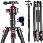 188cm trpied pour appareil photo, trpied & monopode en aluminium avec tte sphrique pour dslr / slr ...