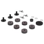 18pcs cymbale remplacement accessoires hihat embrayage feutre cymbale manchons avec base wing ecrous ...