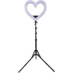 19 pouces led rgb lumire en forme de coeur lampe de photographie lampe avec trpied pour l'enregistrement ...