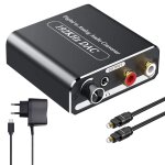 192khz dac audio, convertisseur audio aluminium numrique vers analogique avec contrle volume, digital ...