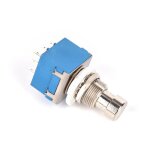 1pc d'effet guitare commutateurs 9 broches 3pdt pdale d'effets pour guitare bote stomp pied mtal interrupte ...