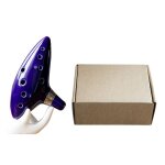 1set 12 trous violet ocarina en c�ramique alto c l�gende de fl�te ocarina instrument de musique accessoires ...