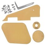 1set jaune pickguard cavit commutateur couvre plaque de slection support vis fit guitare style kit