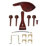 1set palissandre violon pices 4 / 4 raccords mentonnire chevilles cordier mcaniques endpin