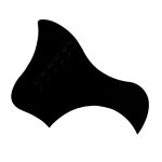 1x pickguard de guitare acoustique autocollant impact pour gaucher noir 1x pickguard de guitare acoustique autocollant impact pour gaucher noir