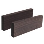 2 / 4pcs en bois d'bne noir bloc de bois matriau bois aveugle couteau poigne en bois ouverte grain ...