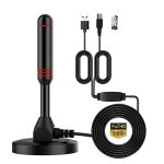 2 antennes de t�l�vision num�rique hd d'int�rieur avec signal intelligent, 1080p, 4k, cha�nes de t�l�vision ...