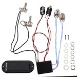 2 bandes active basse guitare eq egaliseur pr�ampli circuit pickup noir