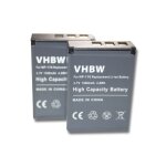 Vhbw 2x batterie compatible avec digipo aiptek ahd h23, ahd 2, 084 - 07042l - 062, cb - 170 cam�ra vid�o ...