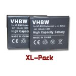 Vhbw 2x batterie compatible avec sony cybershot dsc - w610, dsc - w620, dsc - w570, dsc - w650, dsc - ...