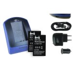 2 batteries + chargeur usb en - el20 pour nikon 1 aw1, j1, j2, j3, s1 / coolpix a