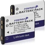 2 batteries de rechange li - 40b / li - 42b  batterie rechargeable 1200mah compatible avec appareils ...